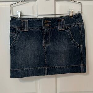 SO medium wash jean mini skirt size 5